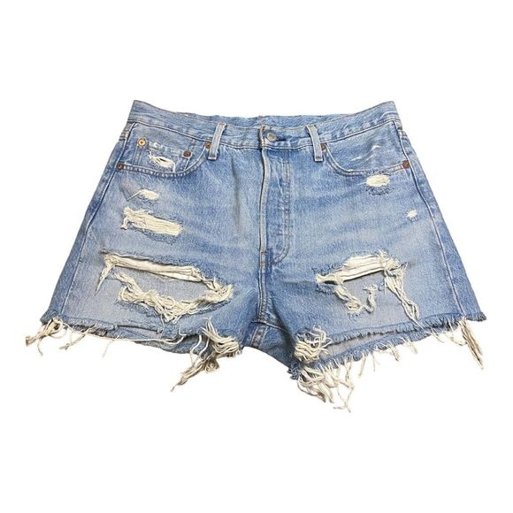 Levi's Pants - Levi's 501 Distressed Denim Shorts Size 29